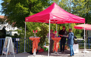 Neuer Wahlkampfpavillon