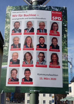 Plakat zur Stadtratswahl